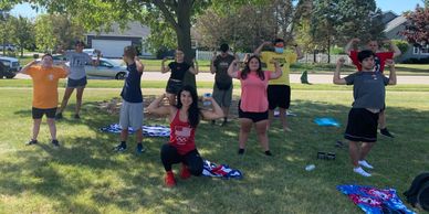 Saturday mornings are a great time to work out with friends.  Whether it is cardiovascular exercise,