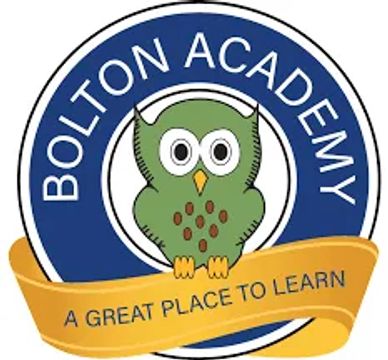 Bolton Academy logo with an owl and the motto 'A Great Place to Learn'.