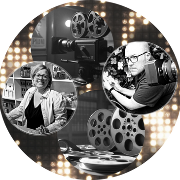 Les formateurs de l'Art du film et du cinéma indépendant Alessandro Cassa et Guylaine Beaudoin