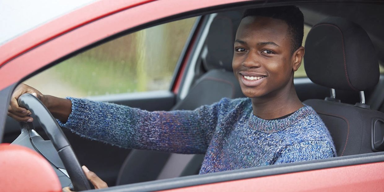 driver taking new york state road test. we schedule your new york  road test. car for road test.