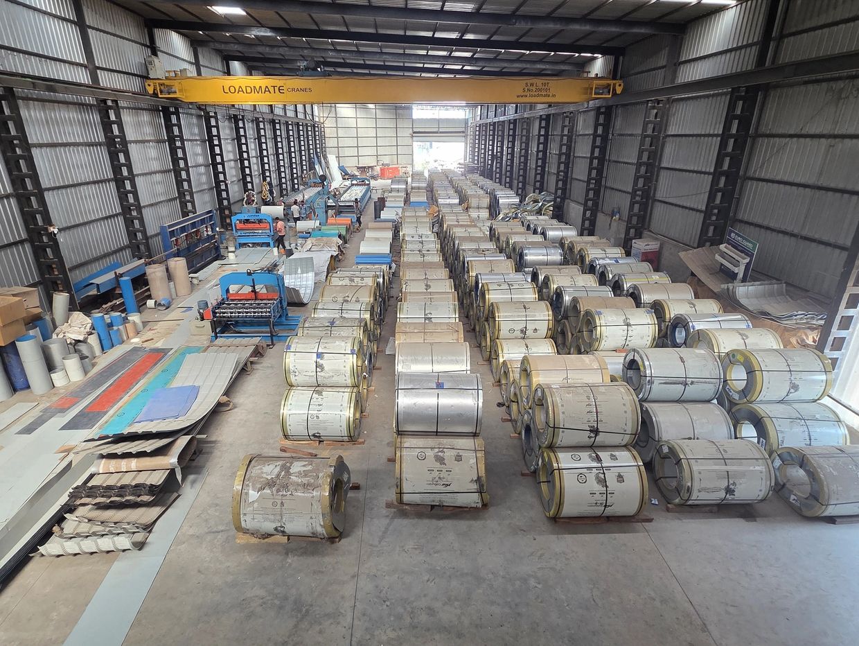 JSW COLOURON-COLOUR COATED ROOFING SHEETS-JSW STEEL-SURAT-VIKAS INDUSTRIES-FACTORY-ROOFING INDUSTRIE