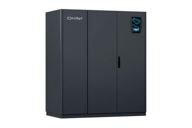 Large black HiRef refrigeration unit with control panel.