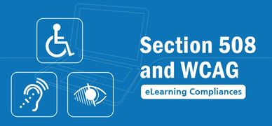 Section 508 and WCAG eLearning Compliances logo 