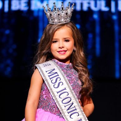Young girl crowned Miss Iconic 2026.