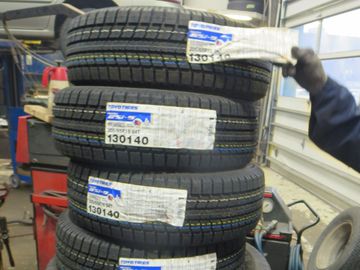 stack of new tires