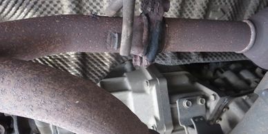 Leaky exhaust connection