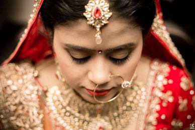 Bridal portraits at a wedding