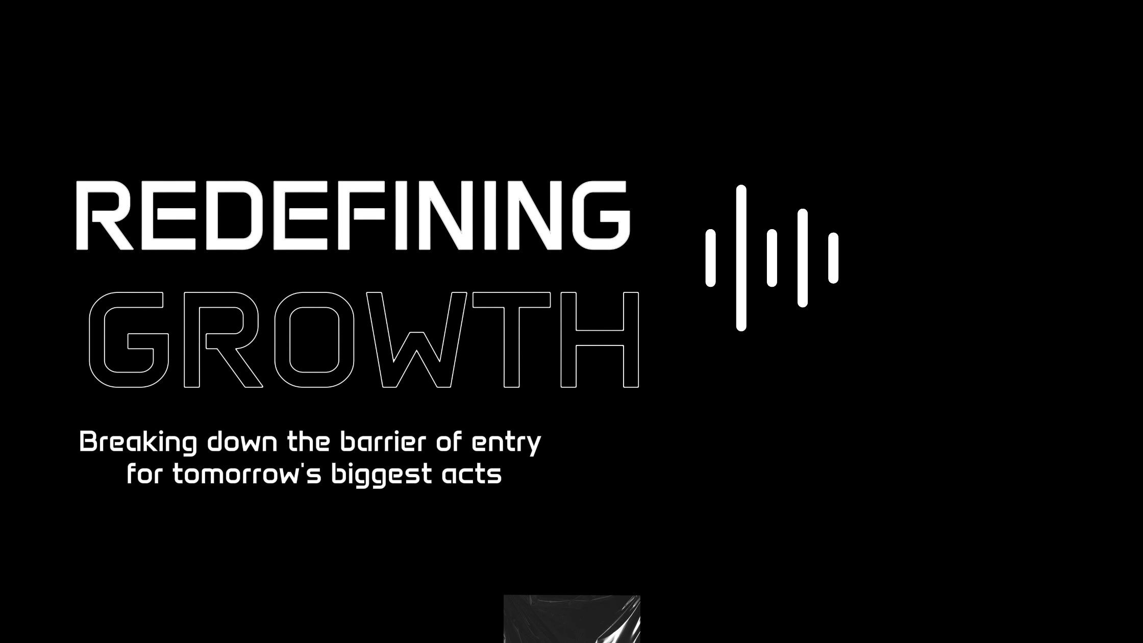 Header showing TLR Distribution's slogan "Redefining Growth" music distribution services for artists