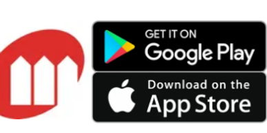 App available on Google Play and Apple App Store.