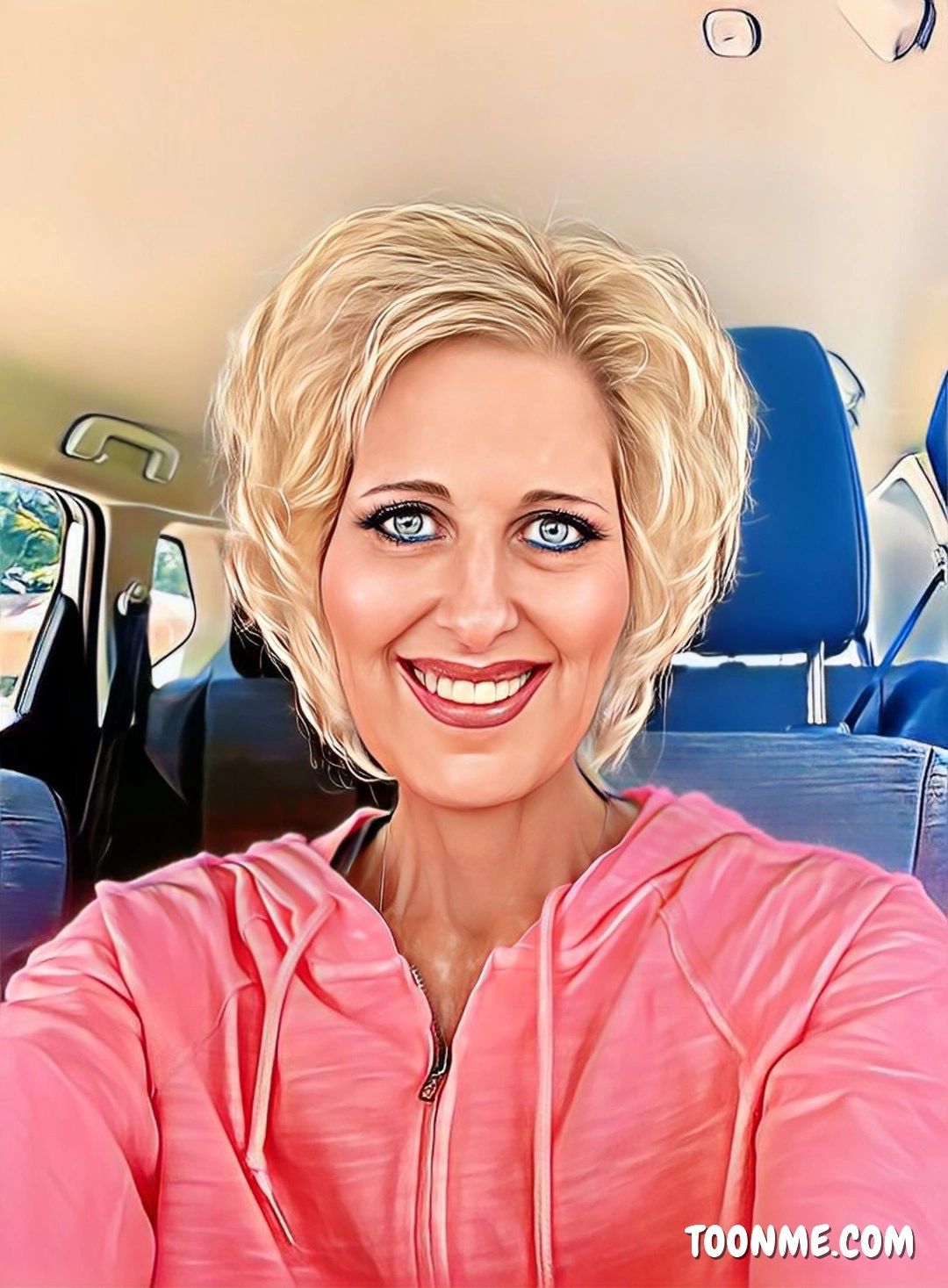 Photo of me using the app ToonMe photo taken June, 2023