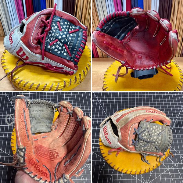 Before and After Baseball and softball glove relace 