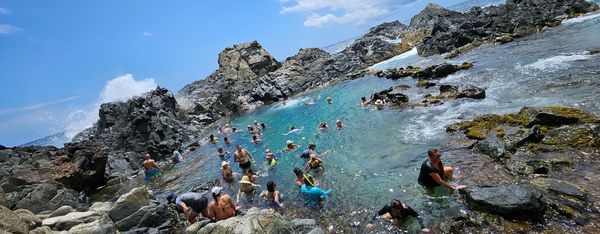 The best and easiest way to get to Aruba's natural pools is with JeepAruba private tours and shuttle