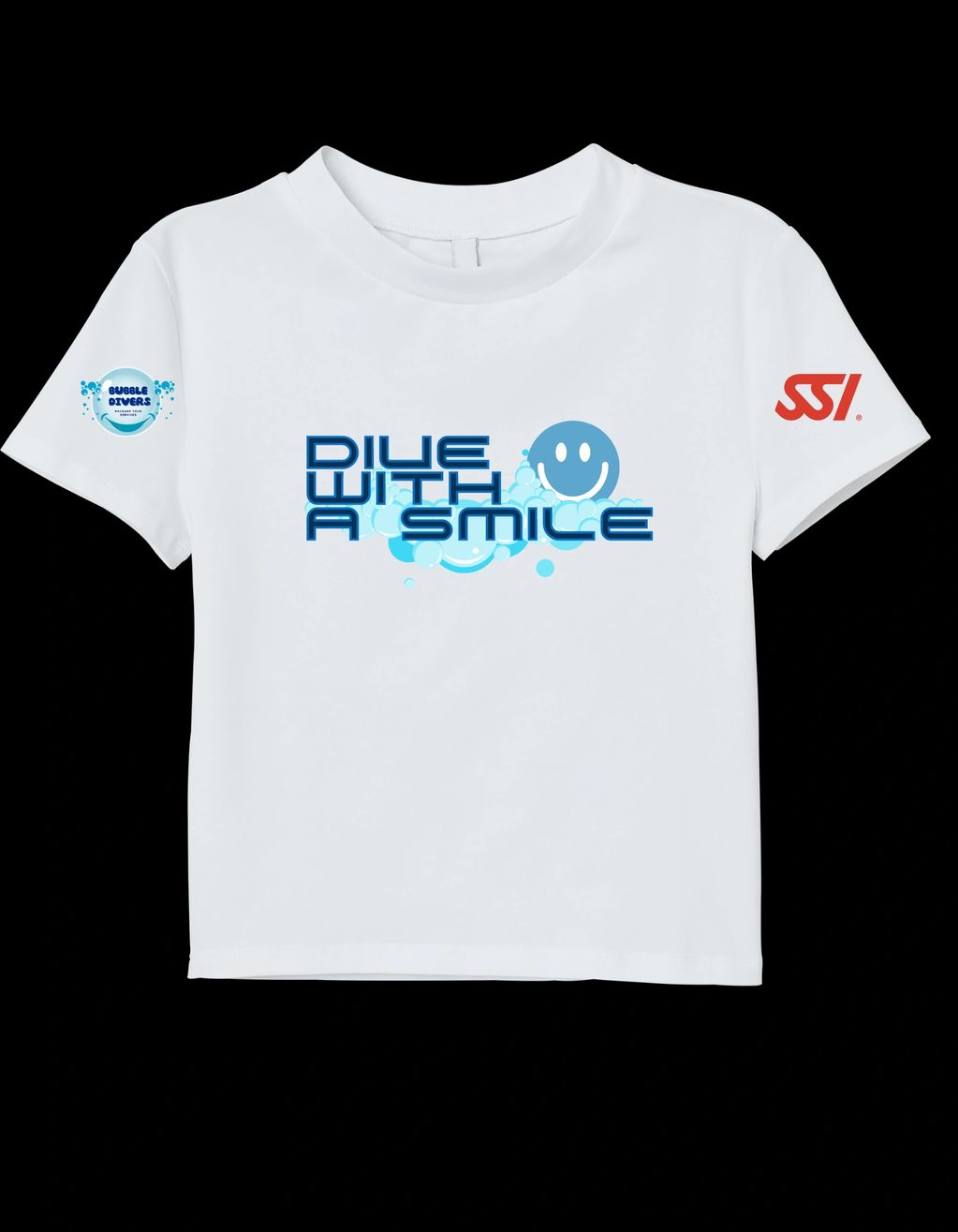 Dive In, Stand Out: Bubble Divers T-shirt - Smile, Style, and Dive!