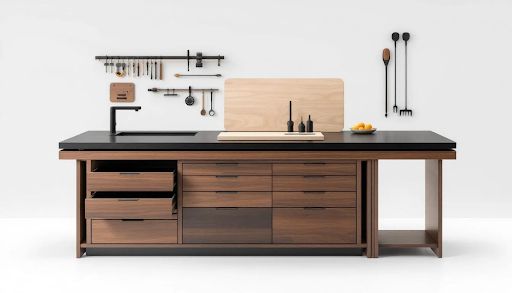 Custom Workbenches with Integrated Storage