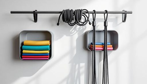 Hanging Storage Options for Resistance Bands and Jump Ropes