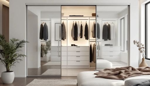 Utilize Mirrored Doors