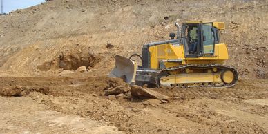 site prep, bulldozer, move dirt, grading