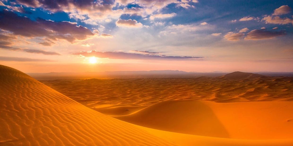 3-Days Erg Chigaga Desert Tour in the Sahara Desert offer camel rides, sand dunes, and sunset