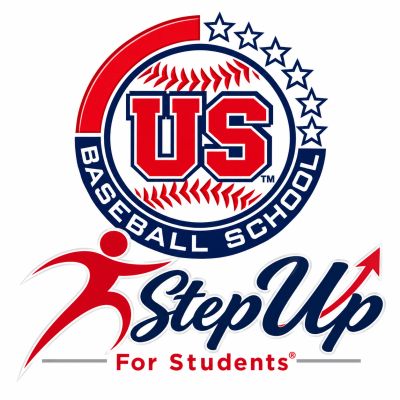 US Baseball School Step Up for Students logo.