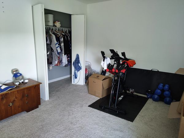 Office/Exercise room, After, Decluttered, Client TF.