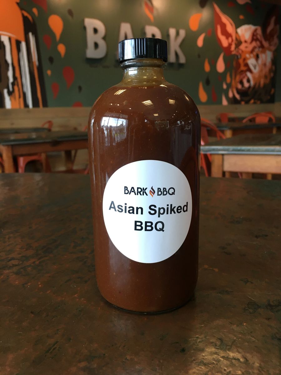 16 oz. BARKBBQ Asian Spiked BBQ Sauce in glass bottle