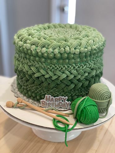 Knit Inspired Cake