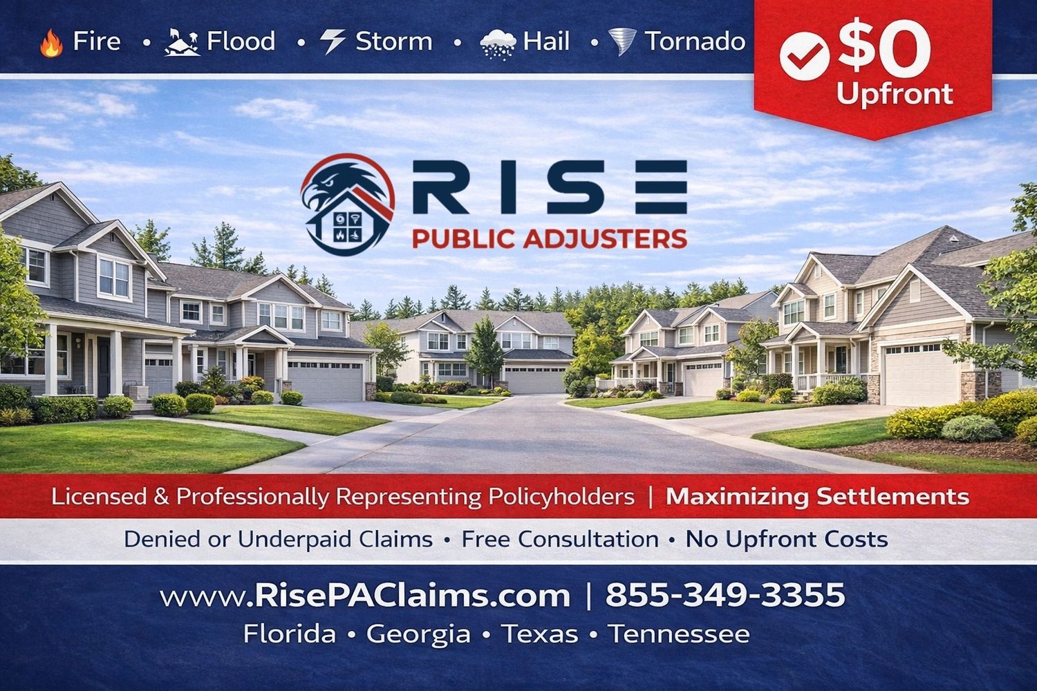 Public Adjusters serving homeowners across Florida, Georgia, Texas, and Tennessee