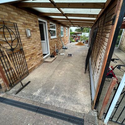 A before image of a resin project