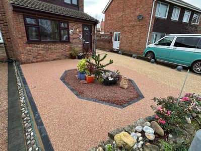 Resin refresh for a property in Sawtry, done by Butler's Resin & Construction.