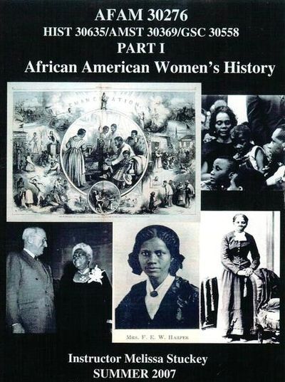 Cover photo of African American Women's History course packet