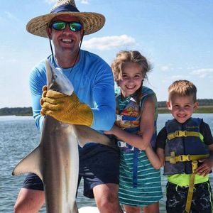 Two very happy boys fishing with Captain Brian - Picture of Off The Hook  Fishing Charters, Hilton Head - Tripadvisor