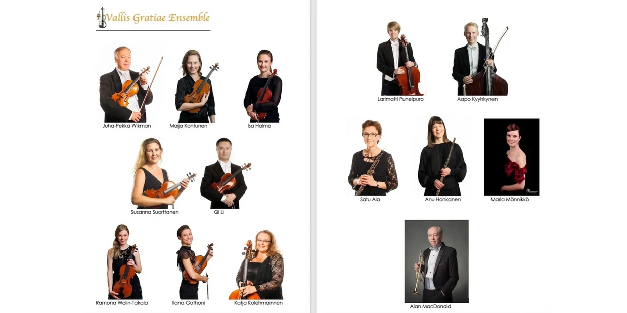 Members of Vallis Gratiae Ensemble with their instruments.