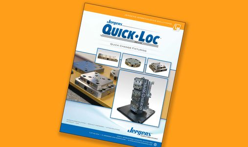 Jergens Quick-Loc Pallet catalog with industrial standard 52 & 96mm spacing between pull studs