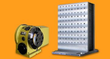 Tooling Column can be converted to quick change in just a few seconds allowing you 5 sided machining