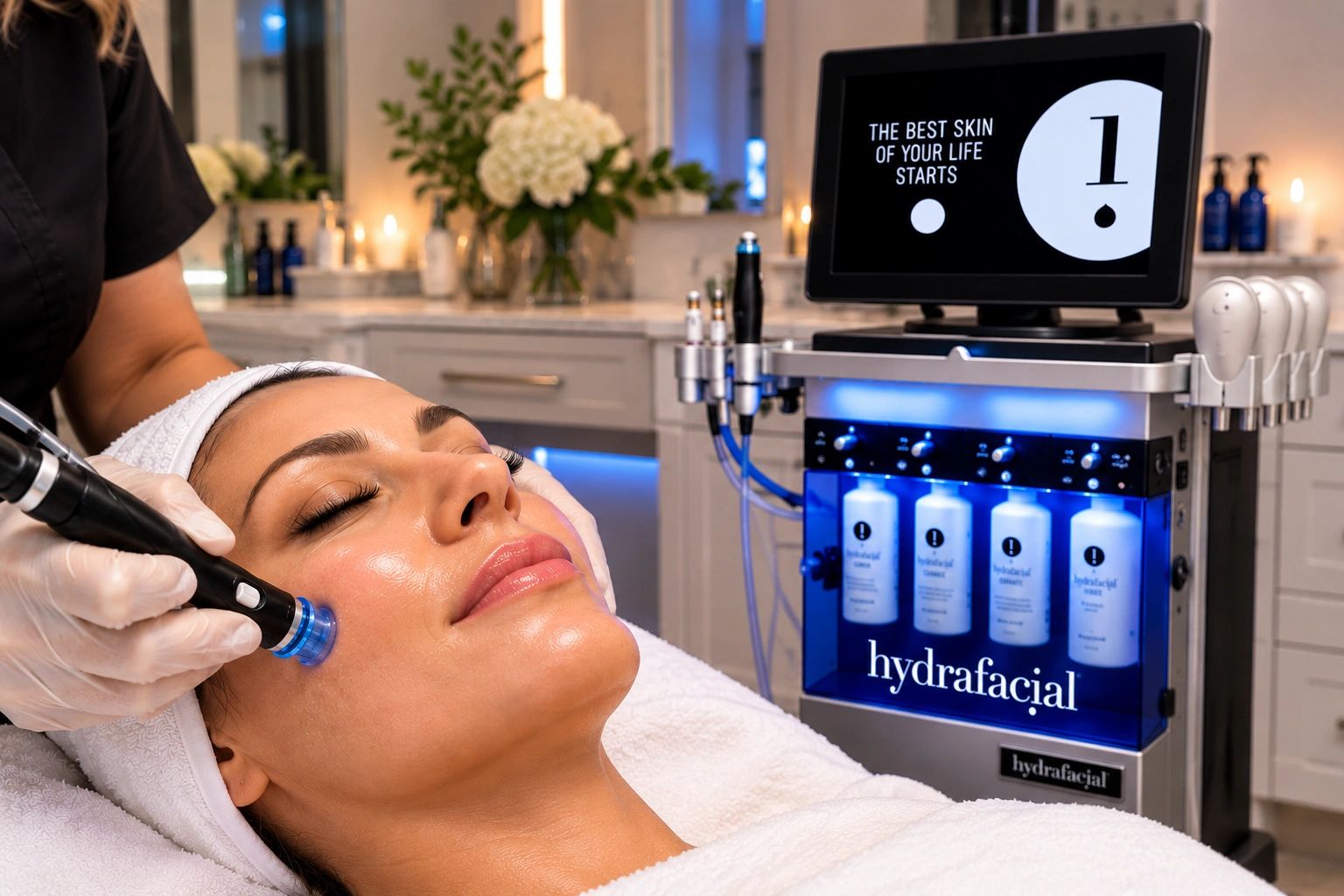 HydraFacial treatment at Bare Esthetics by Eugenia in Bay Shore, NY