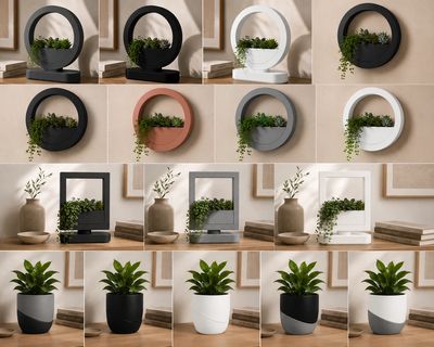 Wall table Shelf Planters