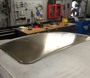 Fabricated Aluminum Sunroof delete panel BMW E36 M3