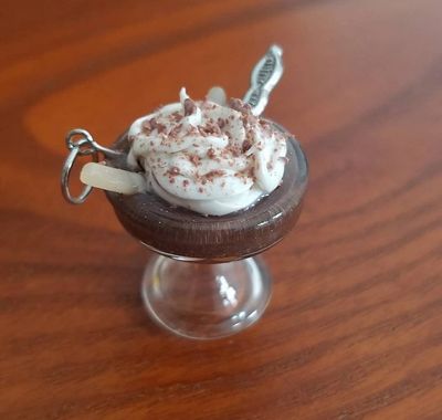 Custom order: Serendipity NYC hot chocolate necklace charm