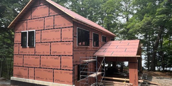 Almost fully airtight (certified at .35ACH50) Haliburton