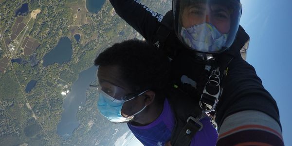 Mister SD skydiving in Massachusetts