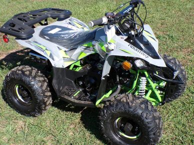 Grey & Green Coolster Mountopz 125cc R2 4 Wheeler ATV