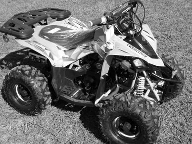 Grey & Green Coolster Mountopz 125cc R2 4 Wheeler ATV