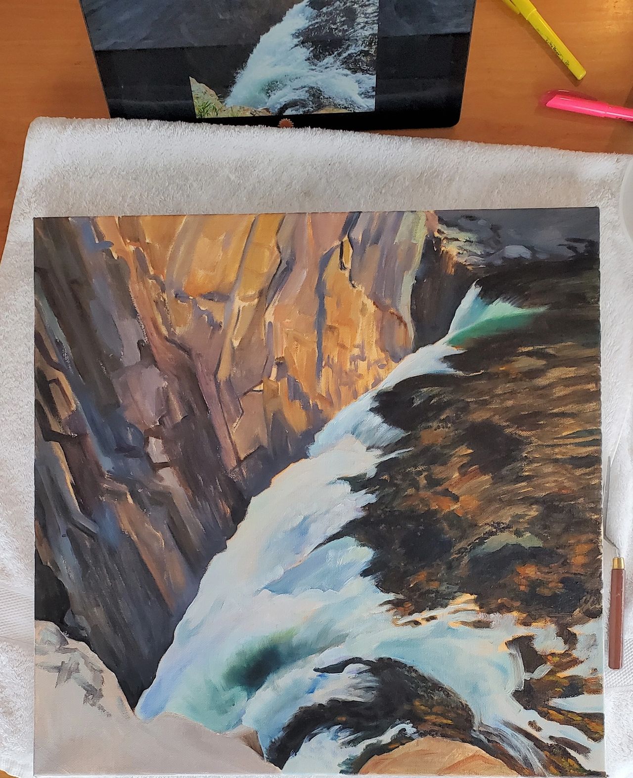 painting - Should a paint knife for wet-on-wet be bowed? - Arts & Crafts  Stack Exchange