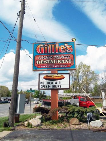 Gillies Coney Island
Pylon Sign
Pole Sign
G-6524 N Dort Hwy, Mt Morris, MI 48458