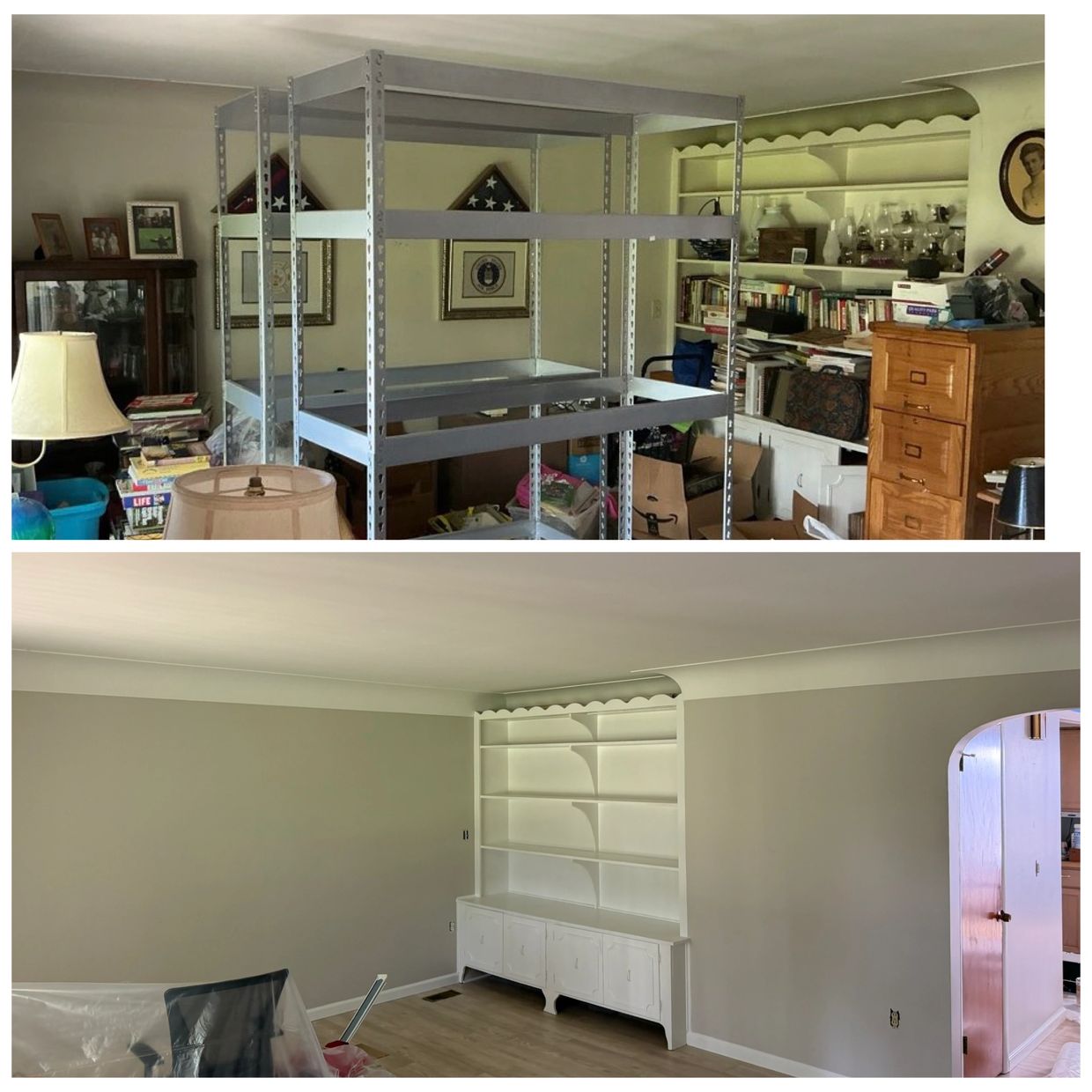 Interior painting project by Family Paint Pro in Waterford Michigan using Sherwin-Williams paint.
