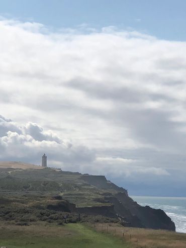 The eroding shoreline along the North Sea