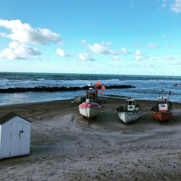 Lønstrup, Denmark shore at the North Sea, 2018