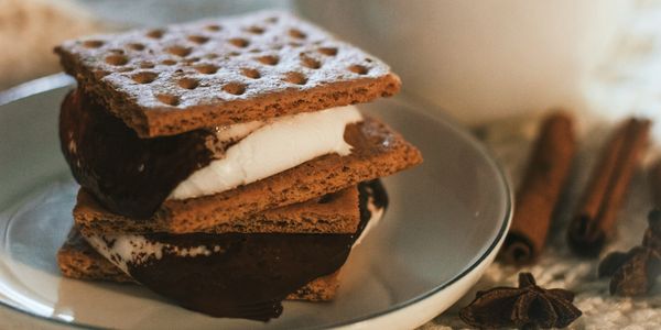 A gooey double-decker s'more