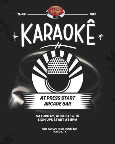 Karaoke night at Press Start Arcade Bar.