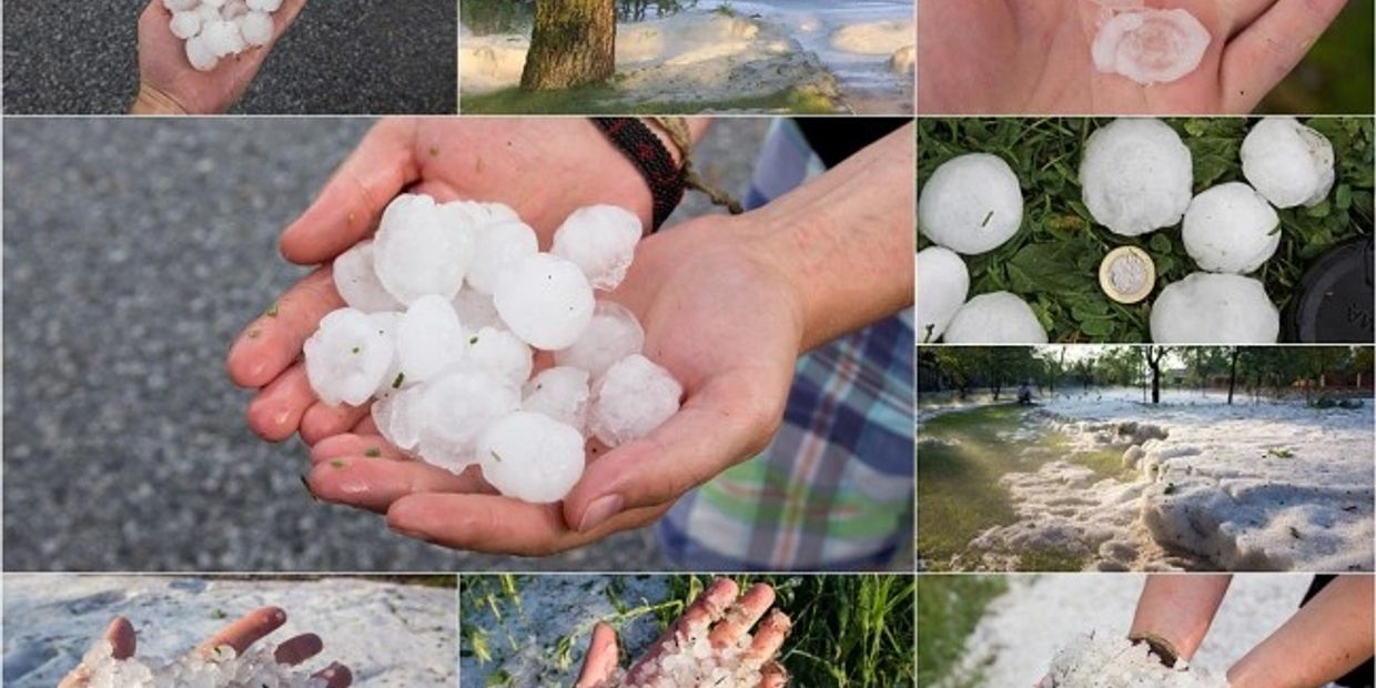 Hail damage in Lincoln Park, Canon City Co